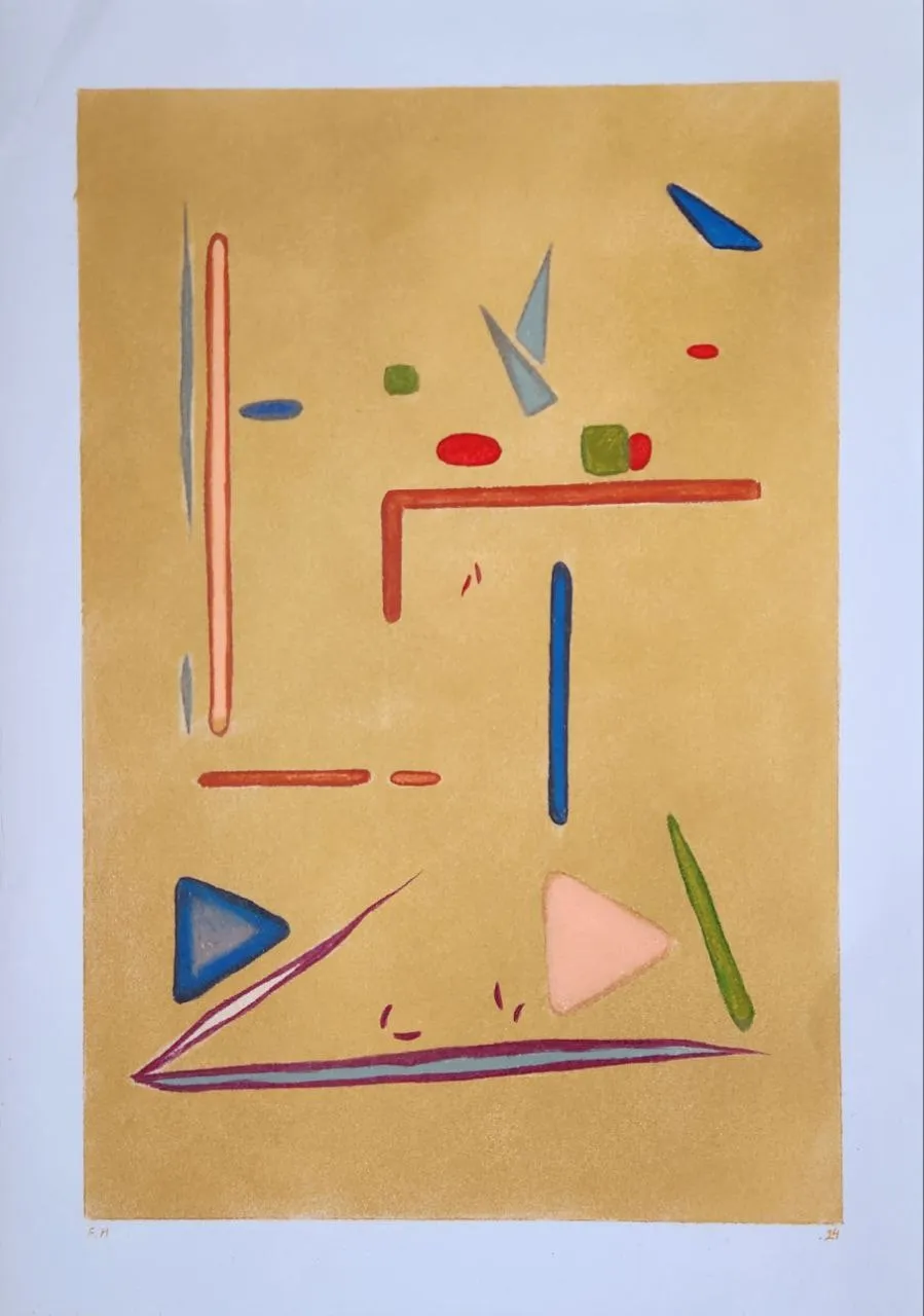 Untitled — Oil pastel and Colored pencil on cardboard, 35 × 25 cm, 2024